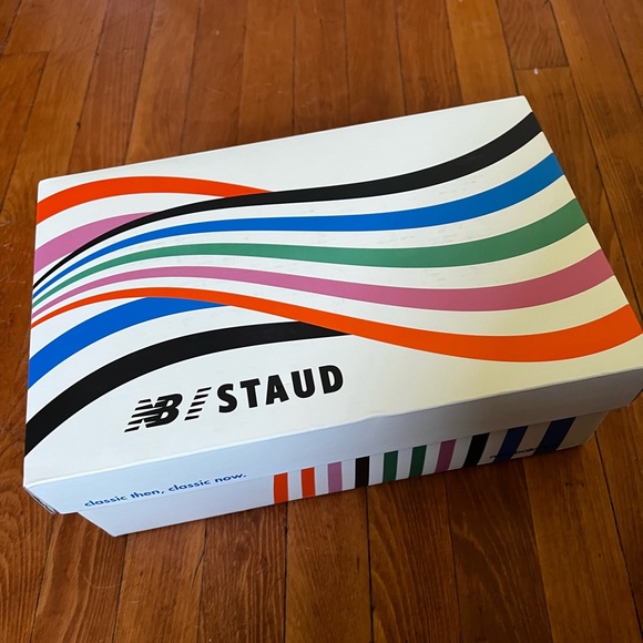 SOLD - New Balance X STAUD Leather Color Block Sneakers - Picture 5 of 5